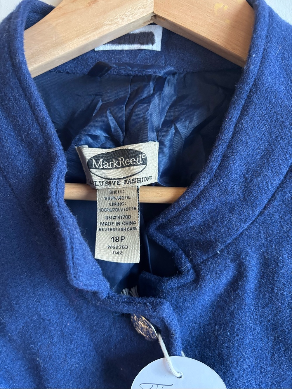 100% Wool Shell Women's Jacket - Picture 3 of 4